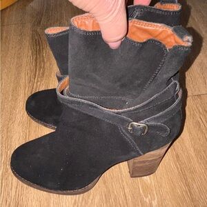 Lucky Brand Black Ankle Boots